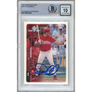 Pat Burrell Signed 1999 Upper Deck MVP #157 Rookie Phillies BGS Slabbed MLB Auto - Picture 1 of 5