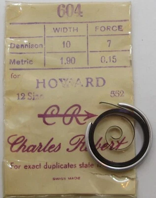 Reloj Bolsillo Howard 12s 552 Resorte Principal x1 Azul Aleación #604 Foto 1 de 2