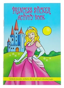 Mini libros de actividades adhesivas de princesa - Imagen 1 de 4