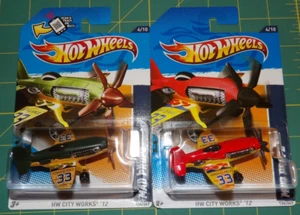 Lot of 2 - 2012 Hot Wheels HW City Works - Mad Propz - Color Variations - Picture 1 of 7