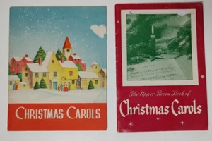 2 Vtg 1940s Christmas Carols Song Music Booklet Insurance Advertising Booklet - Picture 1 of 8