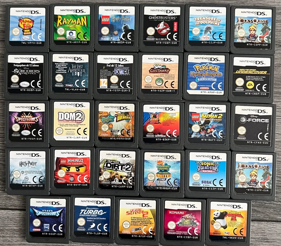 NINTENDO DS  SPIELEAUSWAHL SAMMLUNG  GETESTET & GEPRÜFT  NUR MODULE - Bild 1 von 1