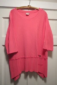 Focus 100 % Baumwolle teaberry rosa Tunika Top neu ohne Etikett 1XL - Bild 1 von 4