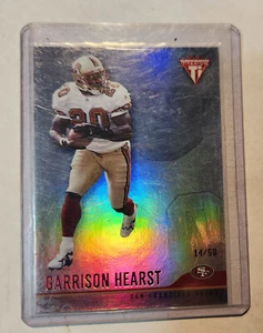 2001 Pacific Private Stock Titanium Garrison Hearst Red Parallel 14/58 49ers - Picture 1 of 2