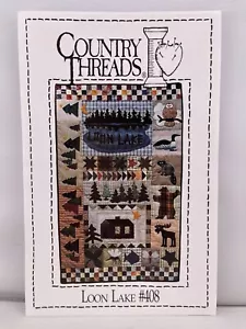 Vintage COUNTRY THREADS Wall Quilt Pattern #408 Loon Lake 25 Inches X 40 Inches - Picture 1 of 3