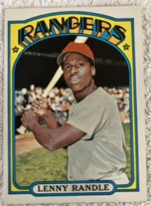 1972 Topps Lenny Randle #737 High Number Rangers Rare Baseball Card - Picture 1 of 2