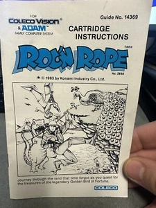 Roc 'N Rope (ColecoVision, 1984) Manual Only - Picture 1 of 2