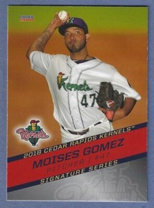 2018 Cedar Rapids Kernels Choice #13 Moises Gomez Minor League Rookie Cardinals