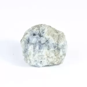 Madagascar Celestite Crystal druzy cluster sky Blue Geode Mineral 5.8oz - Picture 1 of 5