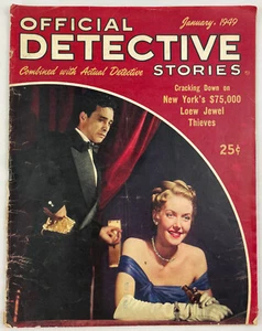 Official Detective Stories, January 1949, Vintage True Crime Stories, Pulp - Picture 1 of 4