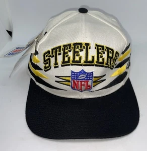 Vintage 90s Pittsburgh Steeler Logo Athletic Diamond Snapback Hat NWT - Picture 1 of 8