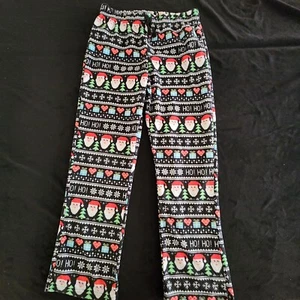 Weihnachtsmann Ho! Ho! Ho! Schwarze Pyjamahose Damen L - Bild 1 von 6