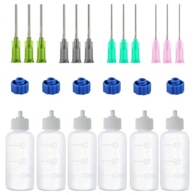 24Pcs 30ml Glue Applicator Needle Squeeze Bottle Pottery Point Line DIY Craft - Image 1 of 4