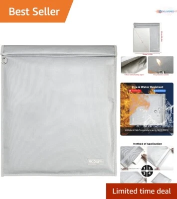 Faraday Bag Aluminum 20x15 Inches Signal Jammer Anti-Theft Fireproof Pouch - Image 1 of 4