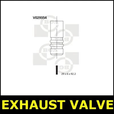 Exhaust Valve Fits Cadillac BLS 2.0 Z20LER Wagon 453920V - Image 1 of 3
