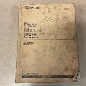 CAT Caterpillar 325 y L MANUAL DE PIEZAS LIBRO CATÁLOGO EXCAVADORA LISTA GUÍA sn 8YK 8NK - Imagen 1 de 4