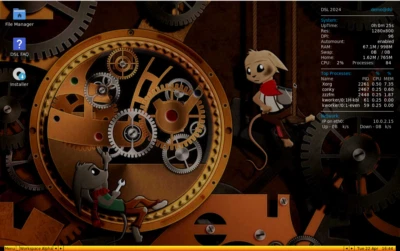 Maldita distribución Linux 2024 compacta Linux pequeña adaptada para computadoras x86 de baja especificación Foto 1 de 2