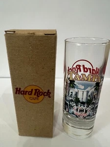 Hard Rock Cafe Tall Shooter Shot Glass w Box - Tampa - Rare - Picture 1 of 2