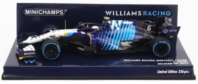 Minichamps Williams F1 FW43B #6 Belgian GP 2021 - Nicholas Latifi 1/43 Scale - Image 1 of 4