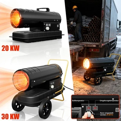 MARKENLOS Diesel Heizkanone 20KW/30KW Hallenheizung Bauheizer Heizgerät Dieselheizer Neu