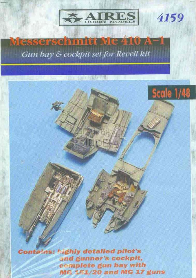 ARS4159 1:48 Aires Me410A-1 Me 410A-1 Gun Bay & Cockpit Set (REV kit) #4159 - Image 1 of 1