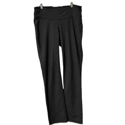 GapFit Wide Waistband Activewear Slim Boot Yoga Pants, Black, XL - Image 1 of 4