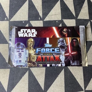 Topps Force Attax Star Wars Trading Cards The Force Awakens Sealed Pack New - Picture 1 of 2