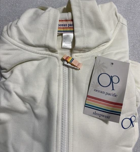 Ocean Pacific Women’s X-Large Hoodie Lounger Off-White Rainbow Sleepwear - Picture 1 of 4