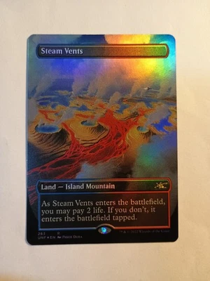 Steam Vents Borderless Foil Unfinity 283 Mtg Magic The Gathering UNF Rare NM - Image 1 of 2