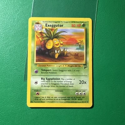 2000 Pokemon WOTC - Exeggutor - Base Set 2 - Uncommon - 39/130 - Vintage LP - Image 1 of 2