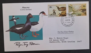 1985 Penrhyn Audubon Birds Muscovy FDC ties 2 stamps cds Penrhyn - Picture 1 of 2