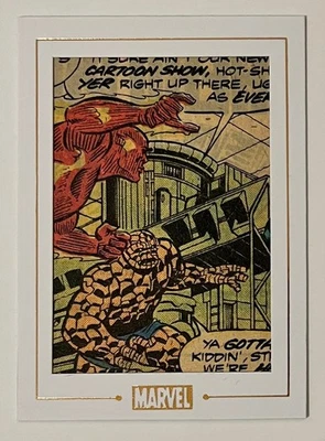 MARVEL COMIC CUT - 2014 - 75TH ANNIVERSARY - BA13 - FANTASTIC FOUR #203 (3) - Image 1 of 4