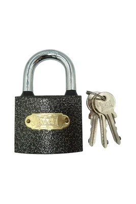 KALE PADLOCK WITH 3 KEYS Gray Padlock. - Image 1 of 4