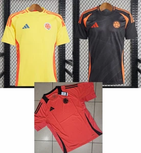 AAA Hombres Amarilla Negro Camiseta Colombia Fútbol Colombiano Camiseta Fútbol - Imagen 1 de 15