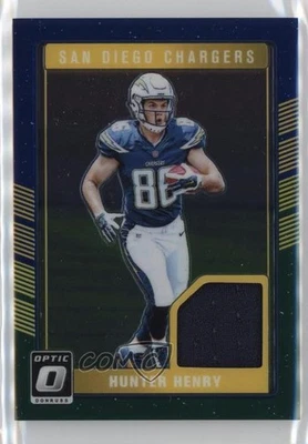 2016 Donruss Optic Rookie Threads Blue & Green Hunter Henry #DRT-HH RC - Image 1 of 2