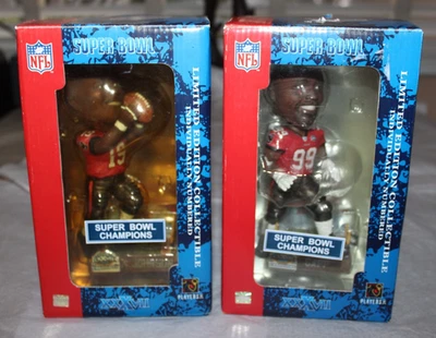 New Limited Edition Buccaneers Bobbleheads Keyshawn Johnson Warren Sapp Bucs Lot - Image 1 of 4