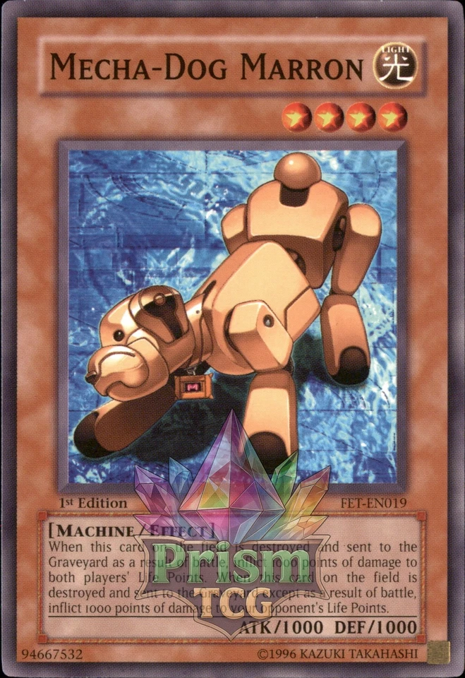 1st Ed Mecha-Dog Marron FET-EN019 Yugioh - Image 1 of 1