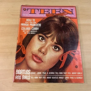 'TEEN Magazine-December 1964 Colleen Corby Beatles and Girls 35c Vintage Ads - Picture 1 of 4