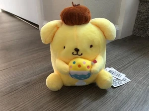 Peluche Pompompurin Sanrio avec sundae 6" neuve avec étiquette - Photo 1/11