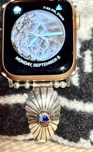 Old pawn Native American Navajo Sterling Silver Watch Band for Apple Watch, OOAK - Picture 1 of 11