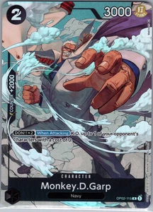 Monkey D Garp OP02-115 R Alt Alternate Art - One Piece Card Game - NM - Bild 1 von 2