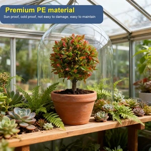 2PCS Fall Artificial Topiary Tree With Ground Spike 17.7 Inch Faux Greenery - Picture 1 of 12