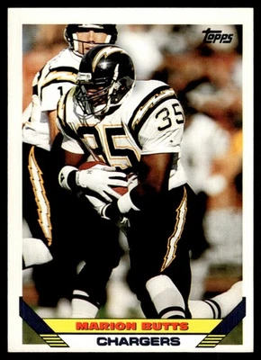 1993 Topps Marion Butts San Diego Chargers #196 - Image 1 of 2