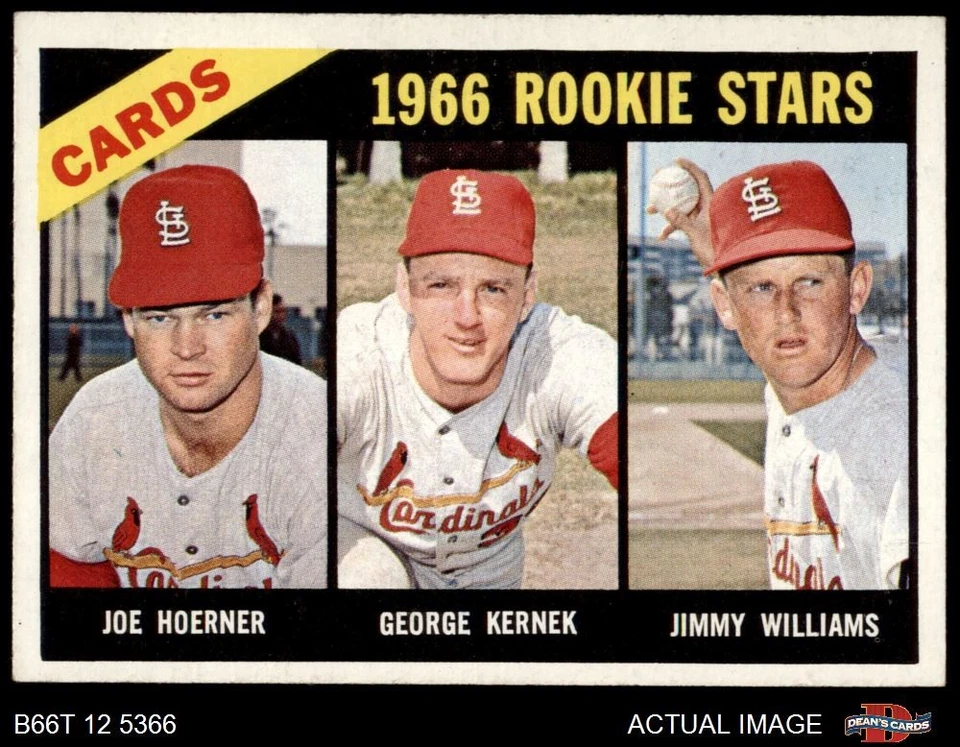 1966 Topps #544 Joe Hoerner Cardinals Rookies ROOKIE 4 - VG/EX - Image 1 of 1