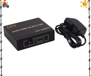 U9 ViewHD 2 porte 1x2 alimentato HDMI 1 in 2 uscite mini splitter per 1080P e 3D | modalità - Foto 1 di 4
