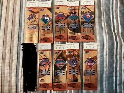 (9) different 1997 Denver Nuggets Ticket Stubs - Knicks, Spurs, Bucks, Rockets + - Image 1 of 4