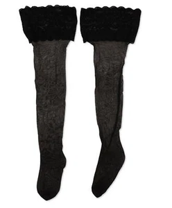 Wolford Womens Satin Touch 20 Stay-up Thigh Highs Black Size XS ESF17952 - Picture 1 of 2