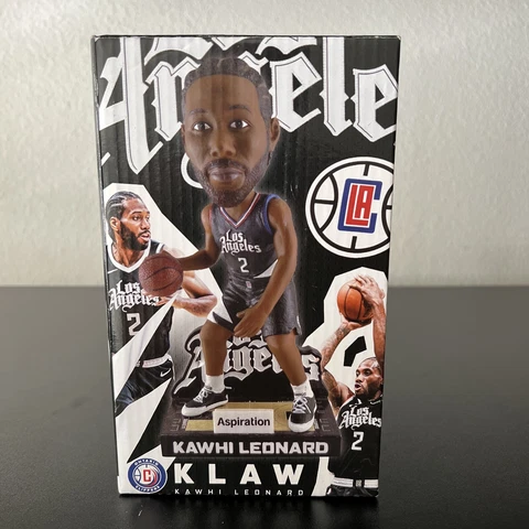 Kawhi Leonard Bobblehead "Klaw" New In Box LA Clippers Statement Edition Cover