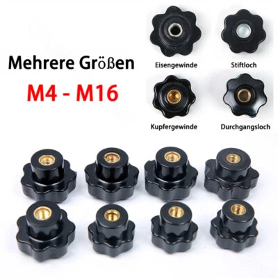 Sterngriff Rändelschraube M4 Bis M16 Sternmutter Sternschraube Flügelschrauben - Bild 1 von 4