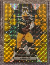 AJ Dillon 2023 Panini Mosaic Gold /10 #84 Packers
